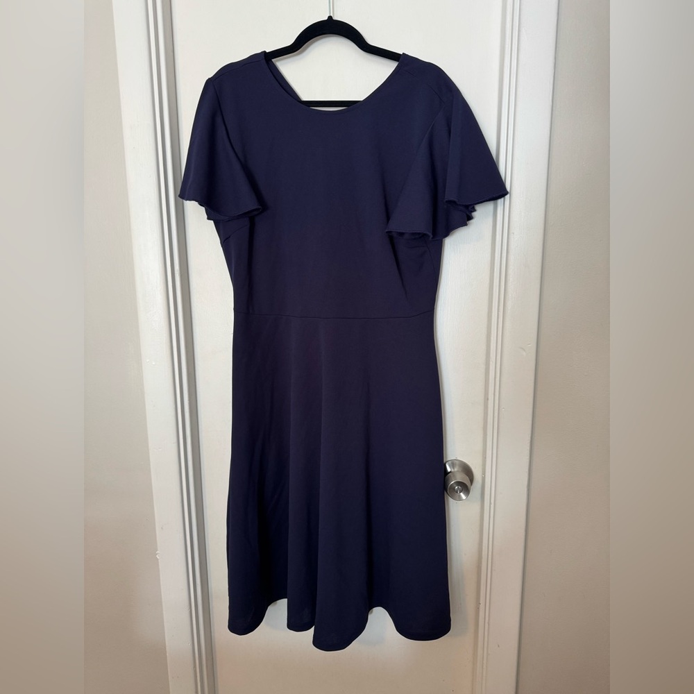 Elegant Navy Blue Women's Dress size XXL